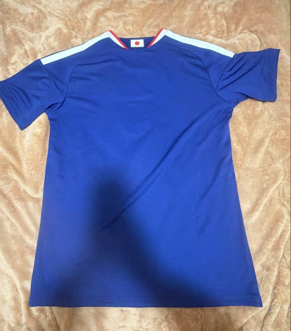 adidas サッカーシャツ Lサイズ 青