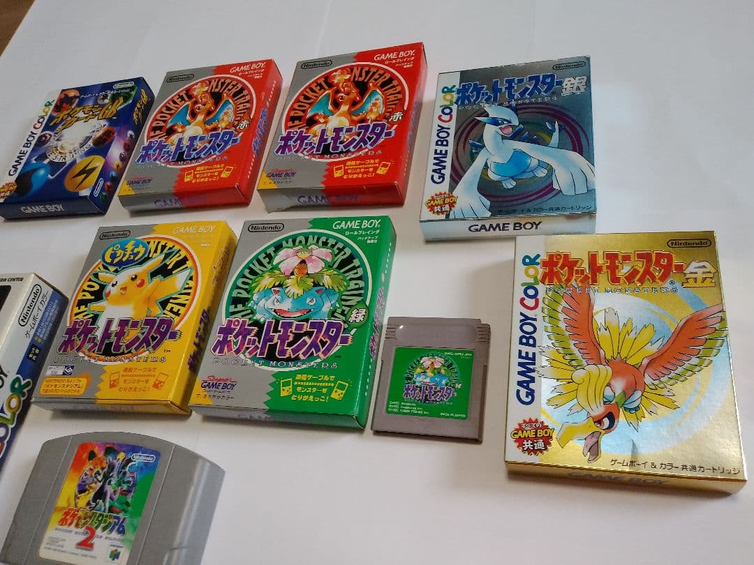 中古品　空箱多め　ポケットモンスター　ゲーム　空箱　まとめ売り　赤　金銀　など