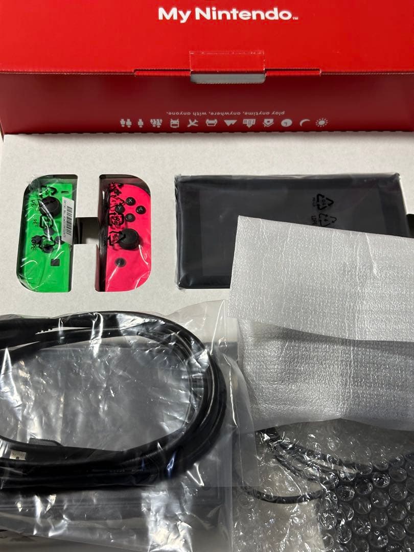 Nintendo Switch 本体 箱付 個包装袋付 初期化済