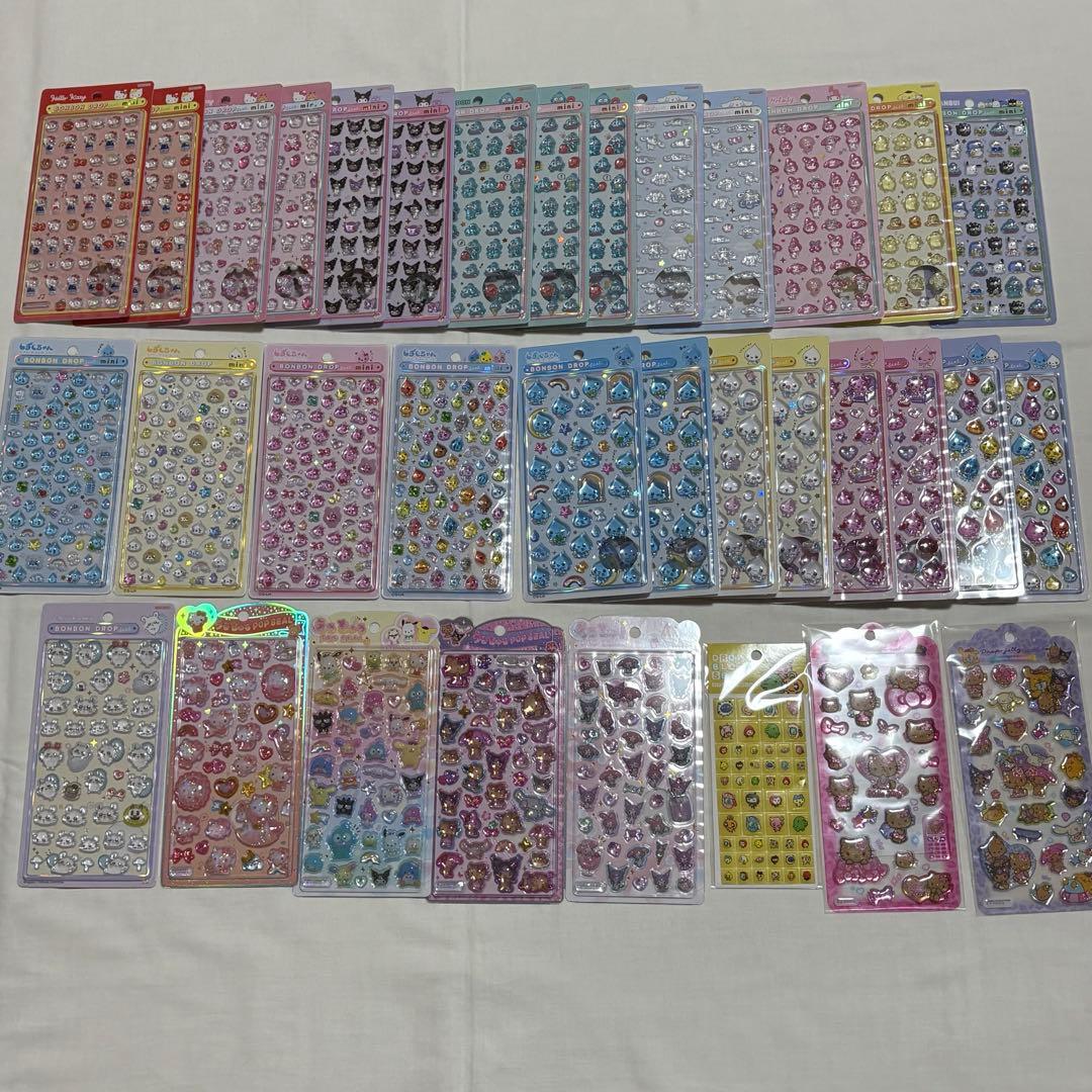 ボンボンドロップシール うるちゅるPOPシール まとめ売り 34枚