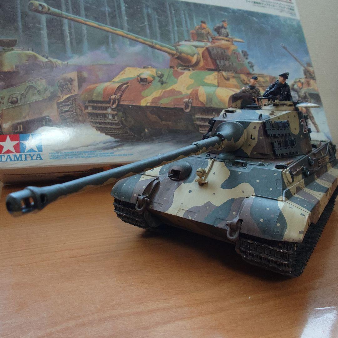 TAMIYA 1/35 KING TIGER オートバイ付【完成品】