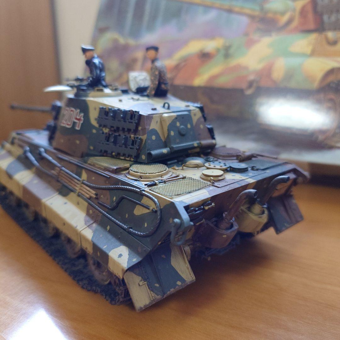 TAMIYA 1/35 KING TIGER オートバイ付【完成品】