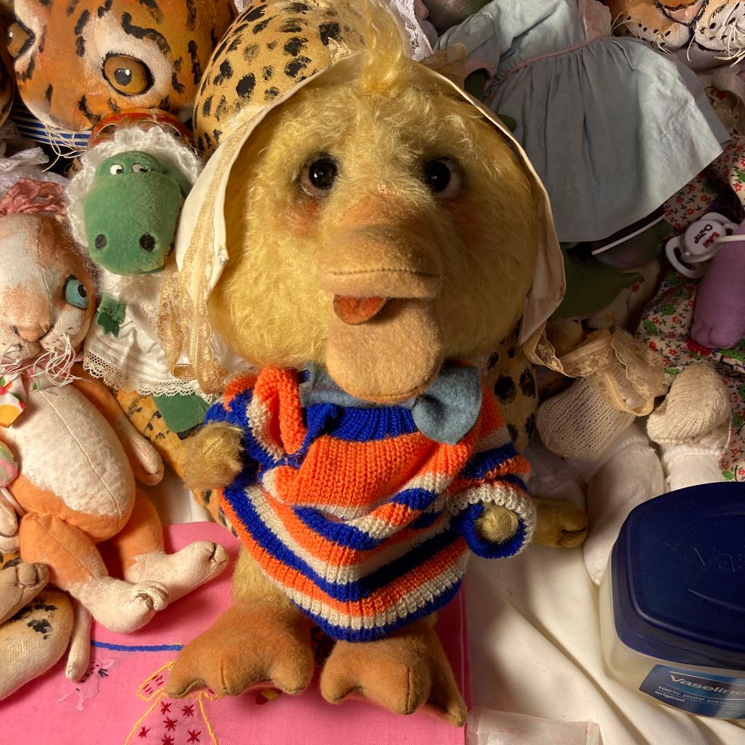 テディベア　作家ベア　アーティストベア　アヒル　ooak 海外作家ベア　ヒヨコ