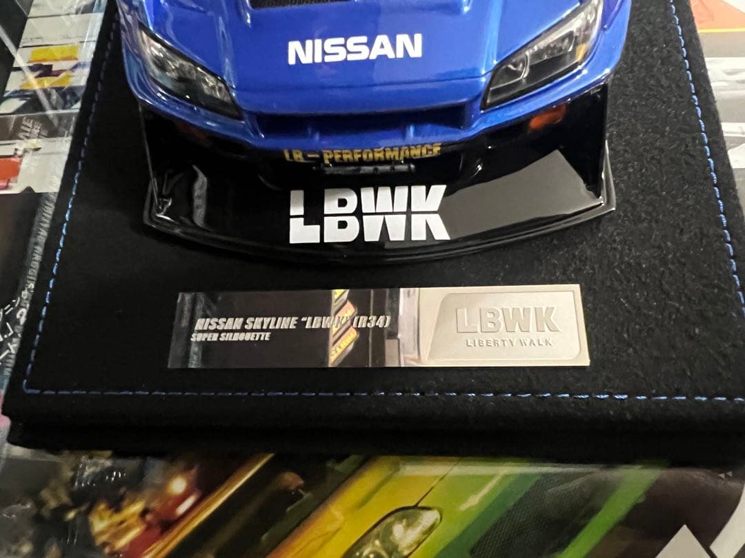 ミニカー INNO 18 SKYLINE LBWK ER34 BLUE