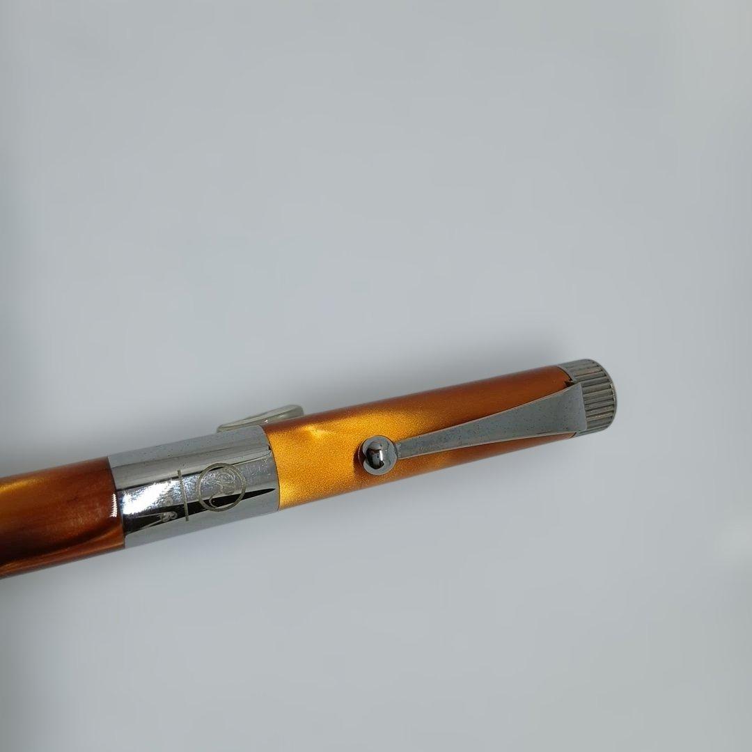 ROMEO No3 イタリアンアンバーボールペン 細軸専用ケース付き