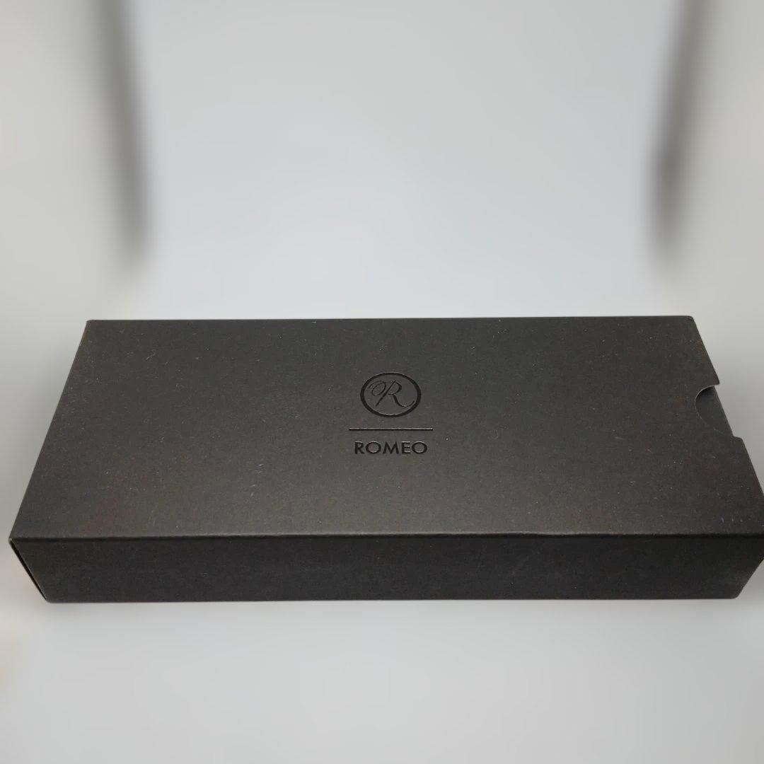 ROMEO No3 イタリアンアンバーボールペン 細軸専用ケース付き