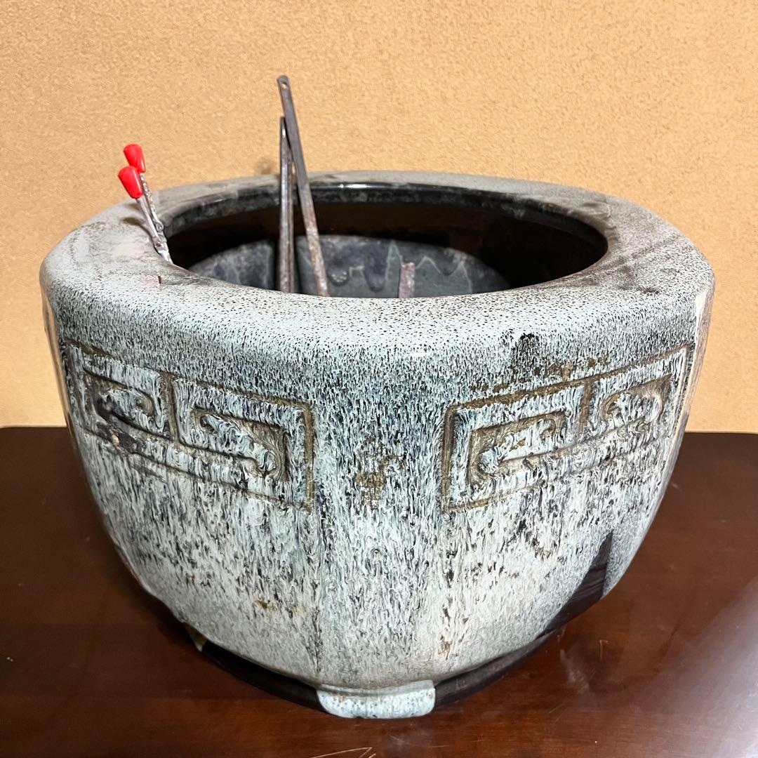 格安　本格　火鉢　睡蓮鉢　大型鉢　直径38cm