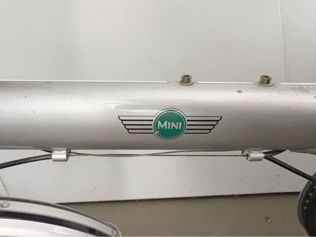 【受け取り限定】 MINI 折りたたみ自転車 シルバー