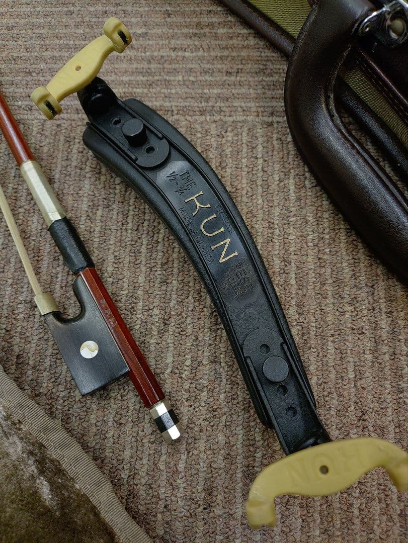 GEWA 3/4バイオリン本体＋スズキ弓＋軽量ケース＋KUN肩当セット