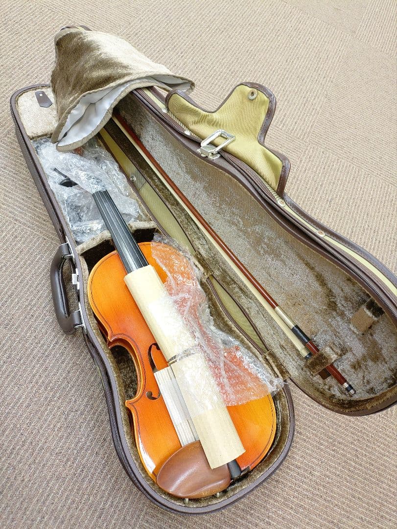 GEWA 3/4バイオリン本体＋スズキ弓＋軽量ケース＋KUN肩当セット