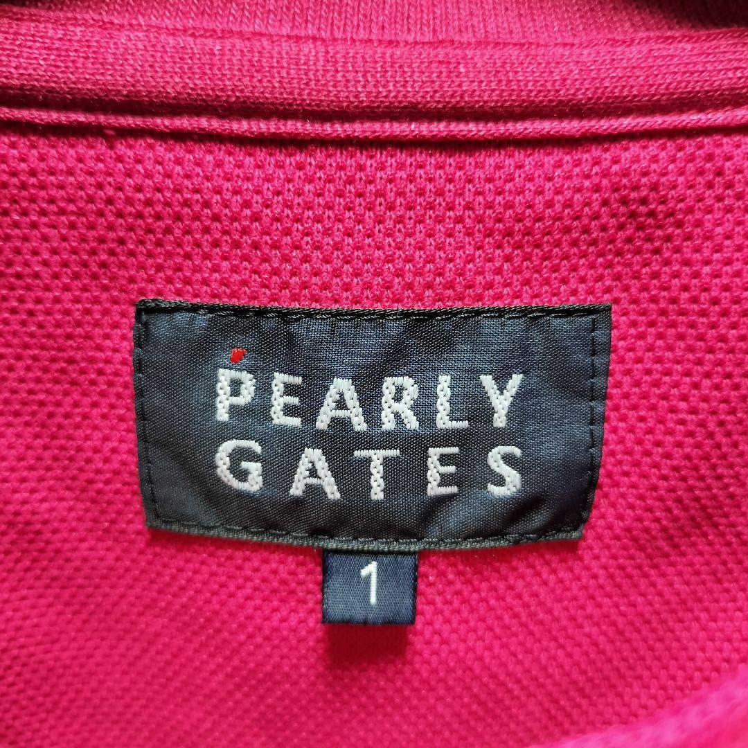 パーリーゲイツ　ノースリーブ　レディース　ピンク　ゴルフ　ワンピース ワッペン