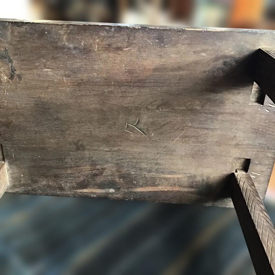 アンティーク軽井沢彫り　櫻　花台　収納　家具