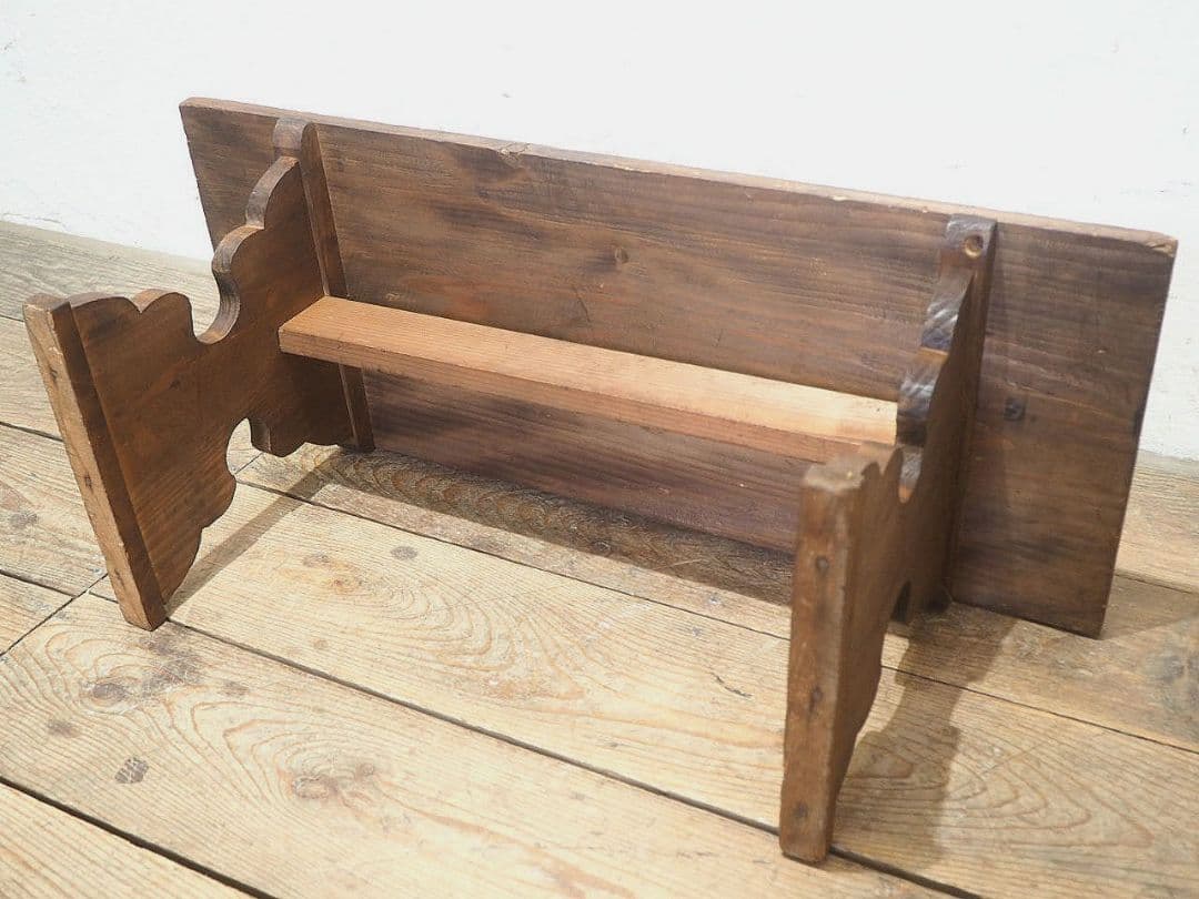 1365 アンティーク　杉の文机　ローテーブル　レトロ　展示台　陳列台　古家具