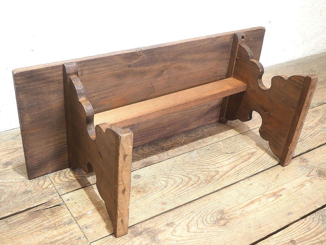 1365 アンティーク　杉の文机　ローテーブル　レトロ　展示台　陳列台　古家具