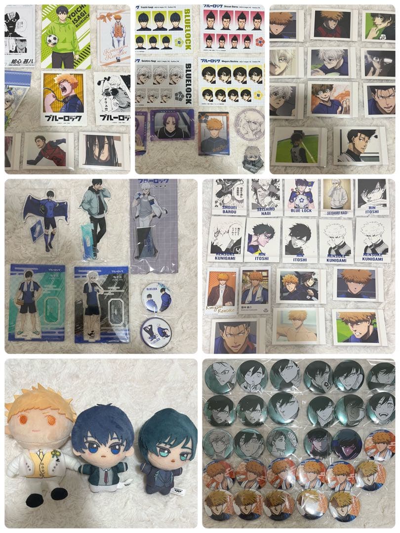 ブルーロック グッズ まとめ売り 缶バッジ パシャこれ アクスタ ぬいぐるみ