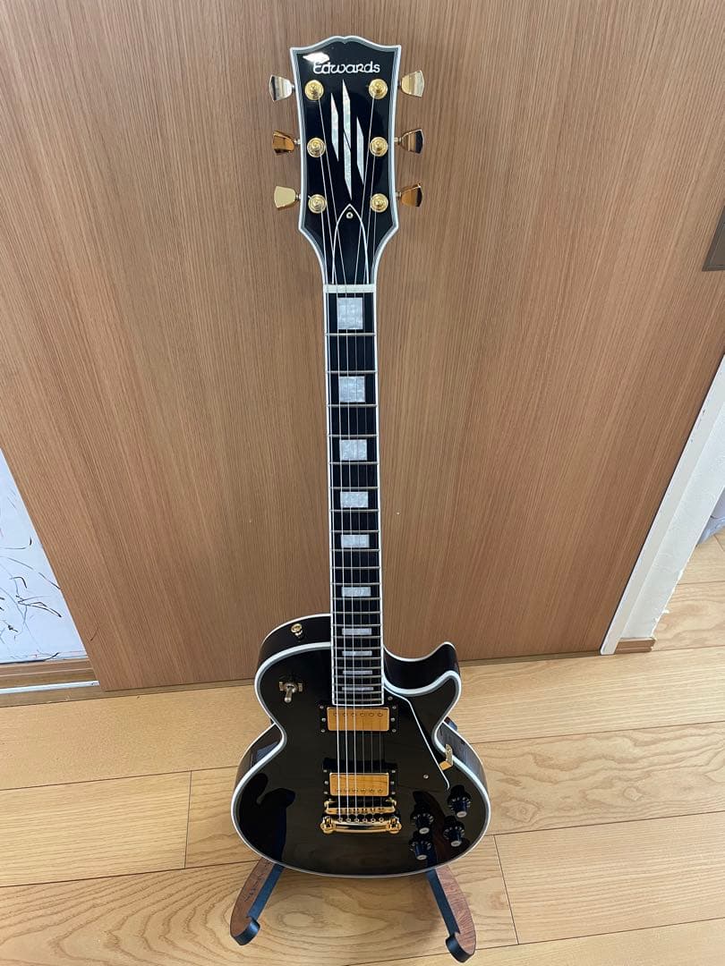 りく様。EDWARDS レスポールカスタム 美品 エボニー指板
