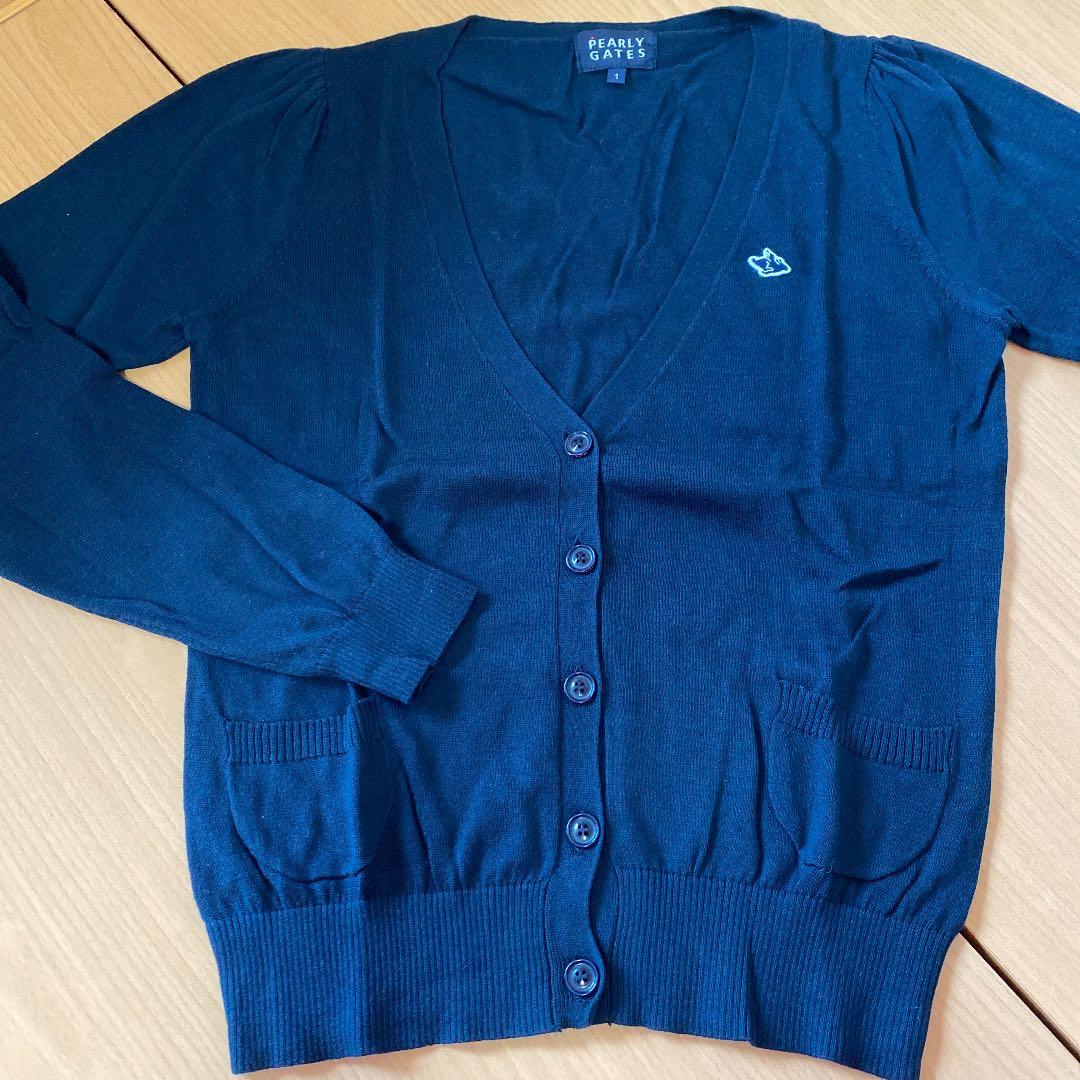 即購入OK 新品 パーリーゲイツ ゴルフ ニット セーター 1 ネイビー