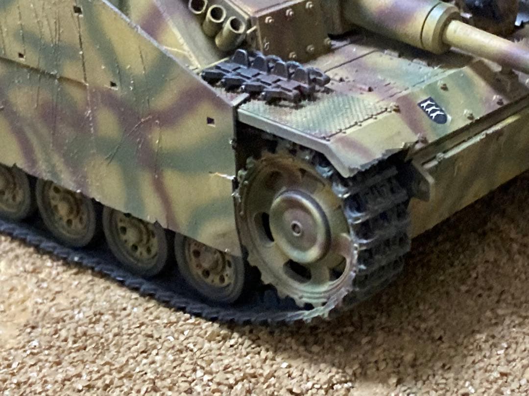 タミヤ　1/35 ドイツ軍　三号突撃砲G型　ヴィネット　完成品ジャンク