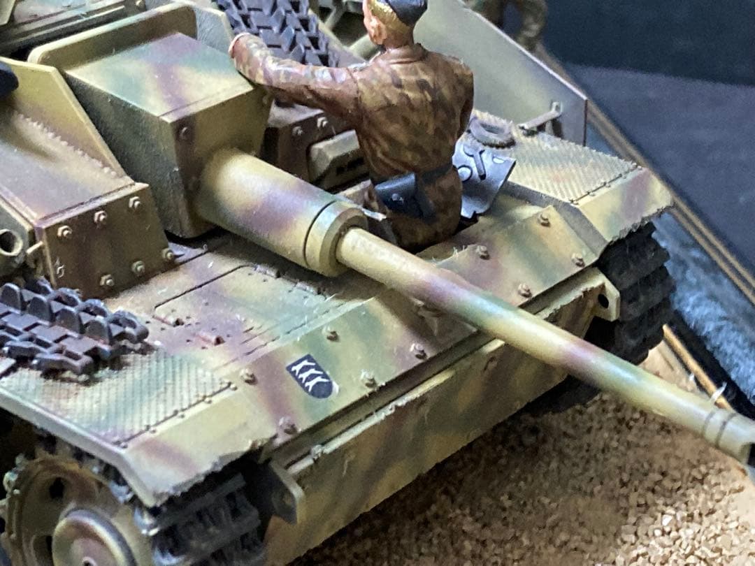 タミヤ　1/35 ドイツ軍　三号突撃砲G型　ヴィネット　完成品ジャンク