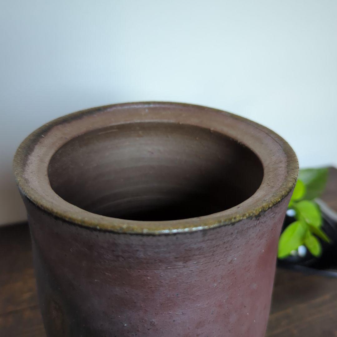 骨董品　陶芸　茶道具　備前焼　水指 細水指　宝山窯　森善一郎（陶号　宝山）