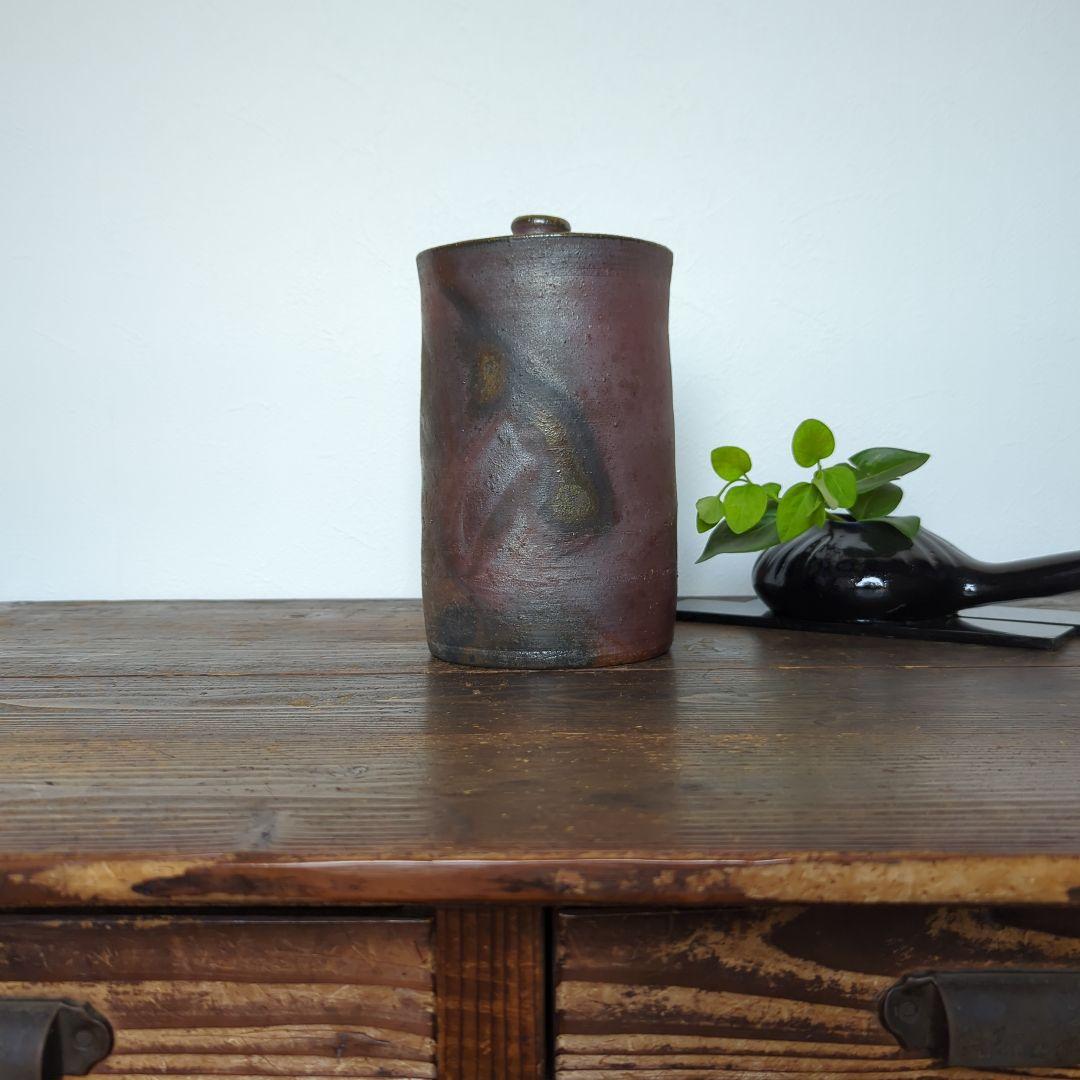 骨董品　陶芸　茶道具　備前焼　水指 細水指　宝山窯　森善一郎（陶号　宝山）