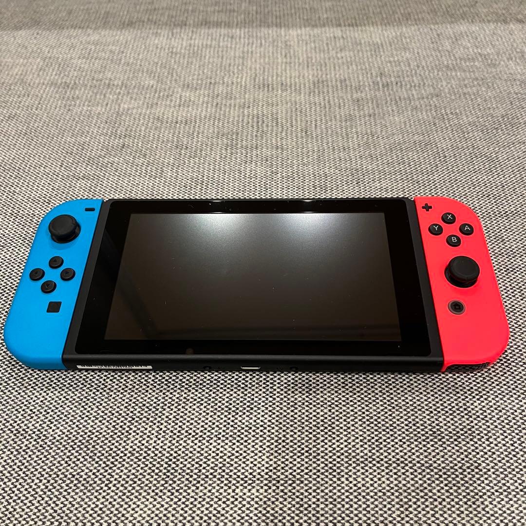 Nintendo Switch 本体 （別売りコントローラ、保護フィルム付き）