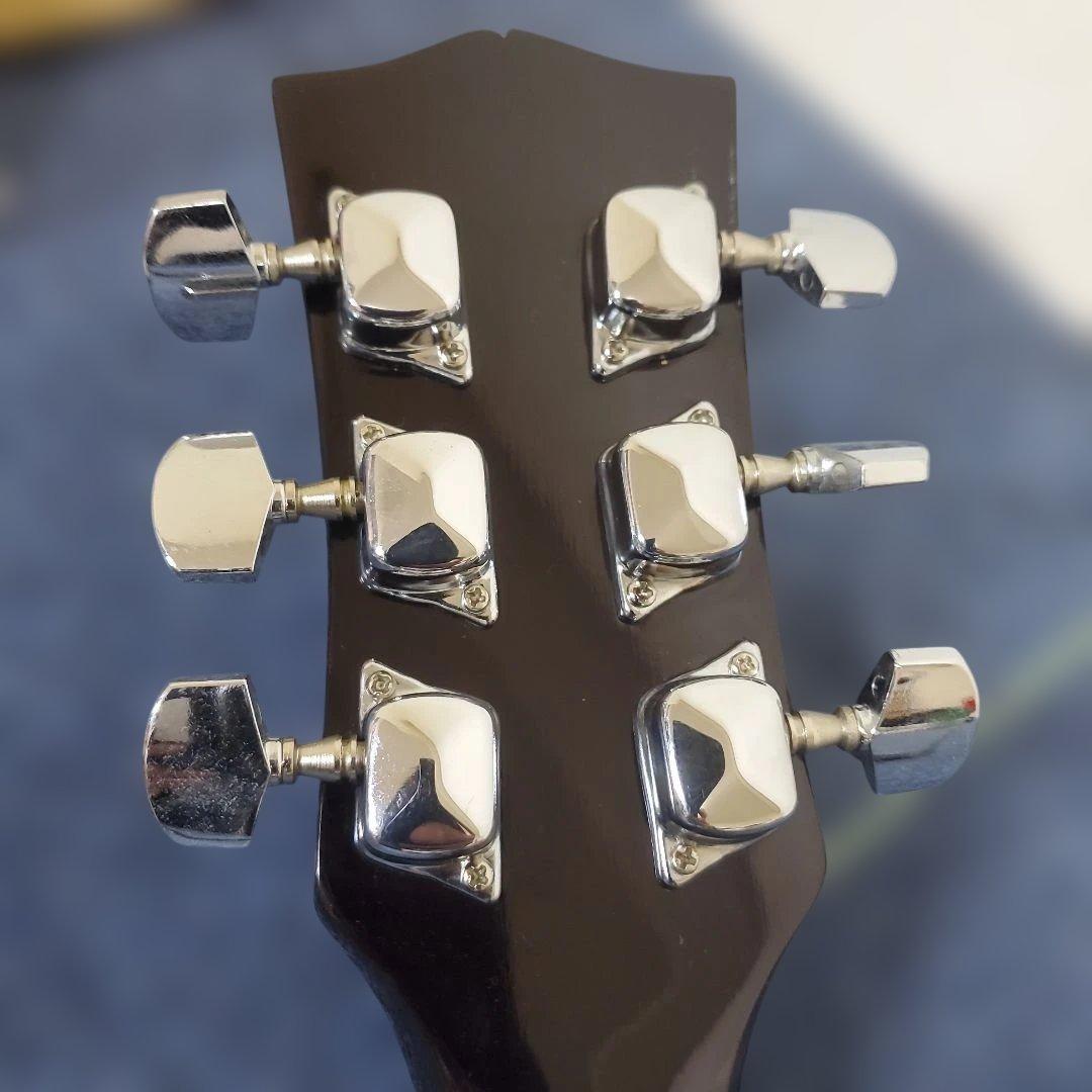 h443☆美品☆Barclay☆アンプ内蔵☆エレキギター☆ミニ☆カバー付き