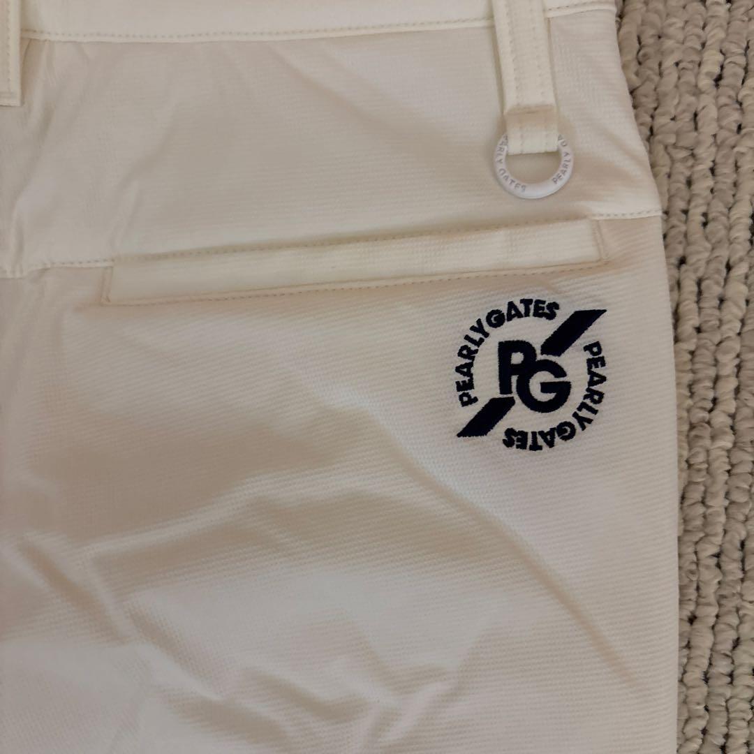 PEARLY GATES 中綿入れ防寒　ダウンレディースストレッチパンツ白ゴルフ