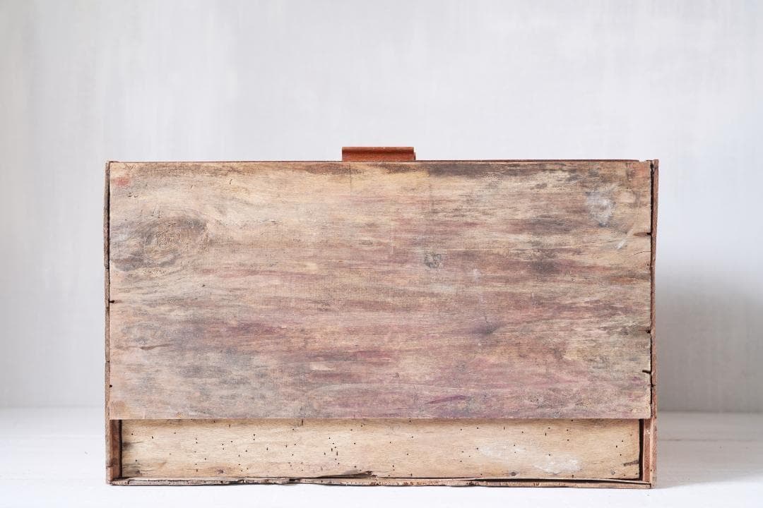 古い糸メーカーの引き出し フランス・DMC スプールキャビネット ウッドラック