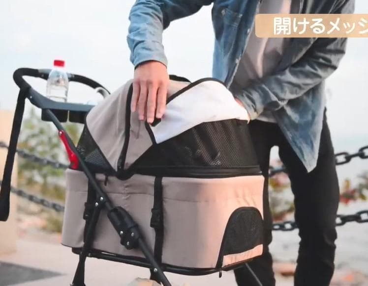 【M2128-190-144】ペットカート ベビーカー バギー 犬 ドッグ