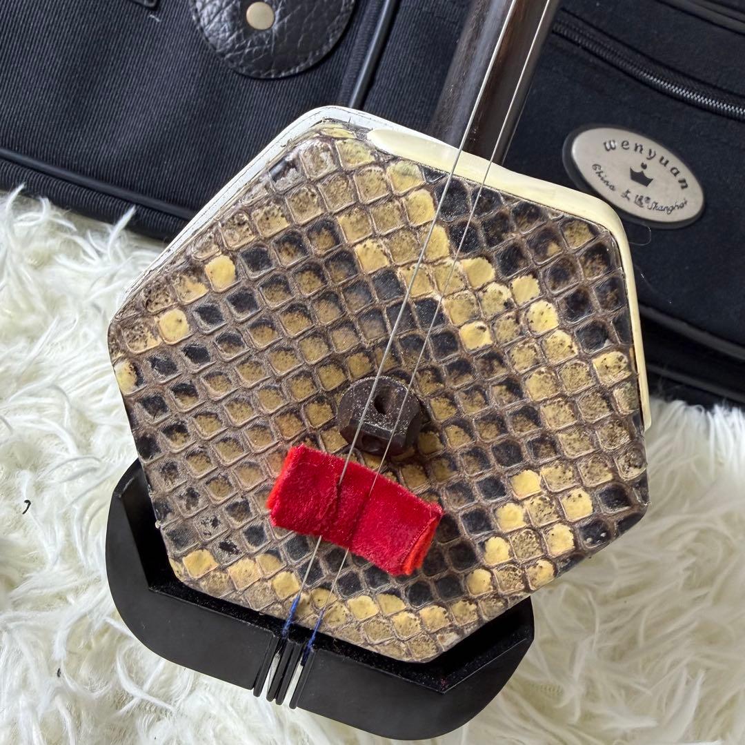 【極美品】二胡 DUNHUANG 敦煌 中国伝統楽器 ケース付き