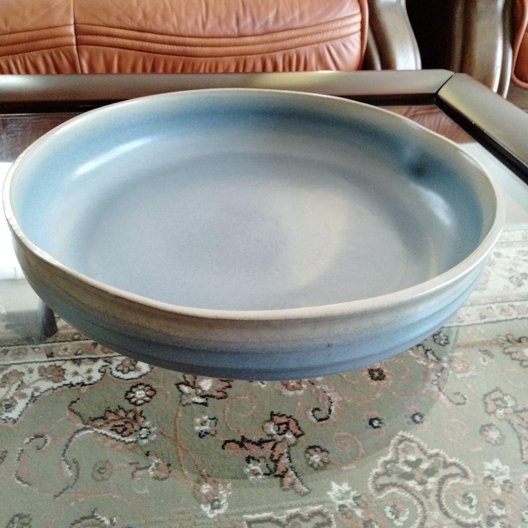 中国骨董　水盤 文房具【超大水盤、青磁洗】旧家蔵陶磁器名品　希少貴重コレクション