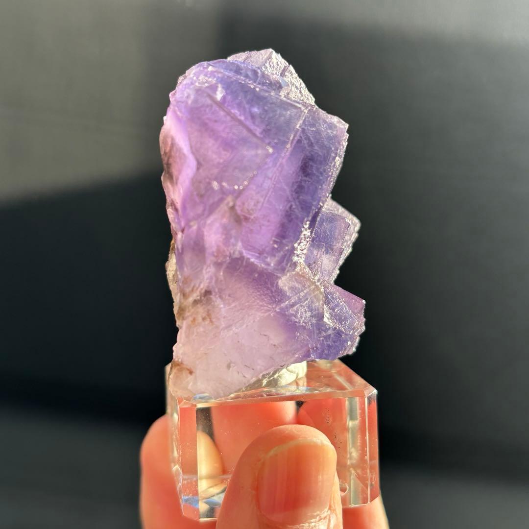 ウ*ん様 パキスタン産　バイカラー　フローライト　パープル　ブルー　原石　鉱物標