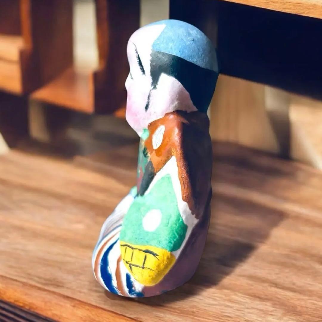 長野県 郷土玩具 中野人形 福助②中野土人形 奈良久雄 商売繁盛 福徳招来