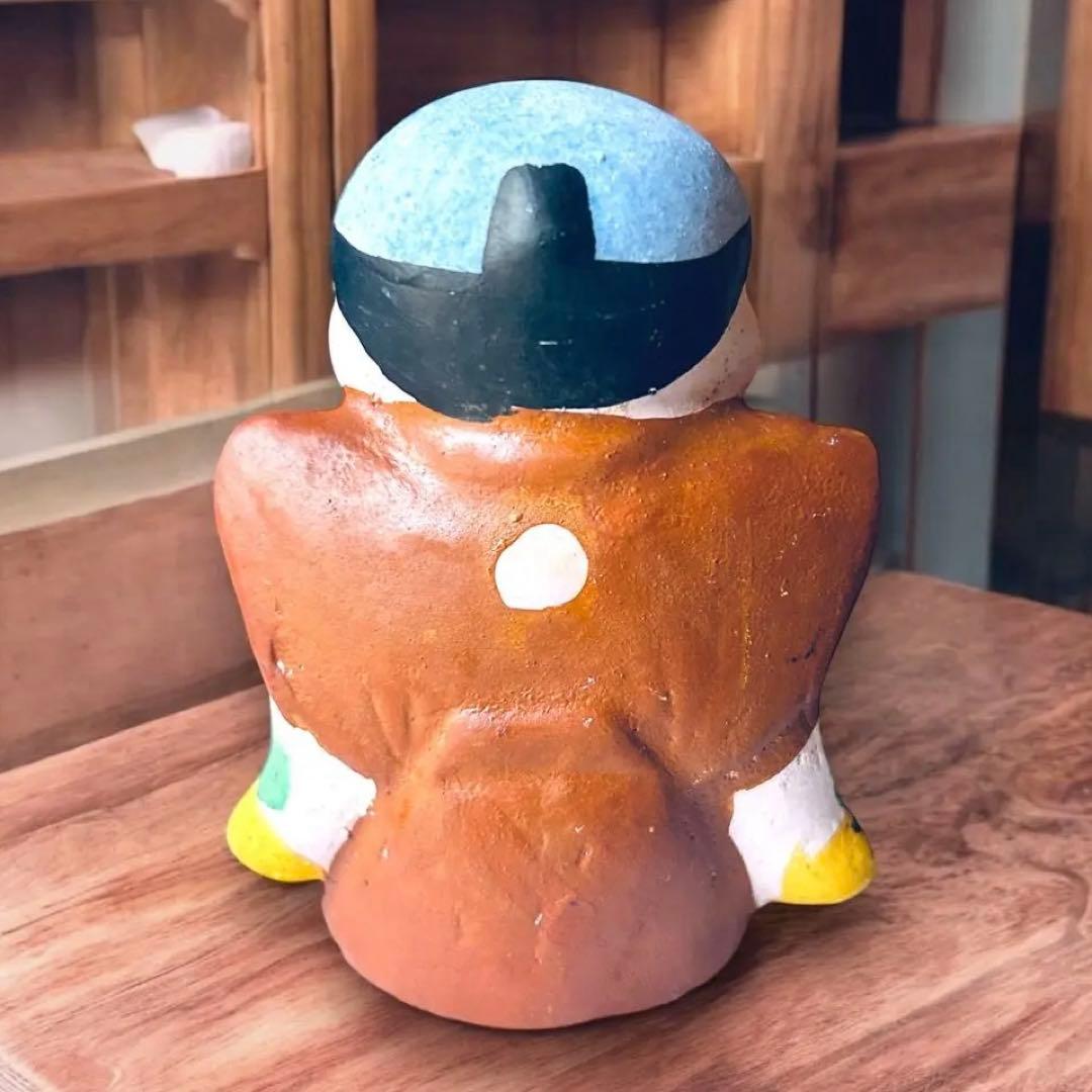 長野県 郷土玩具 中野人形 福助②中野土人形 奈良久雄 商売繁盛 福徳招来