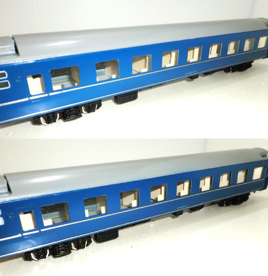 HOゲージ 寝台特急24系25型 4両 真鍮製キット組み立て品 未走行