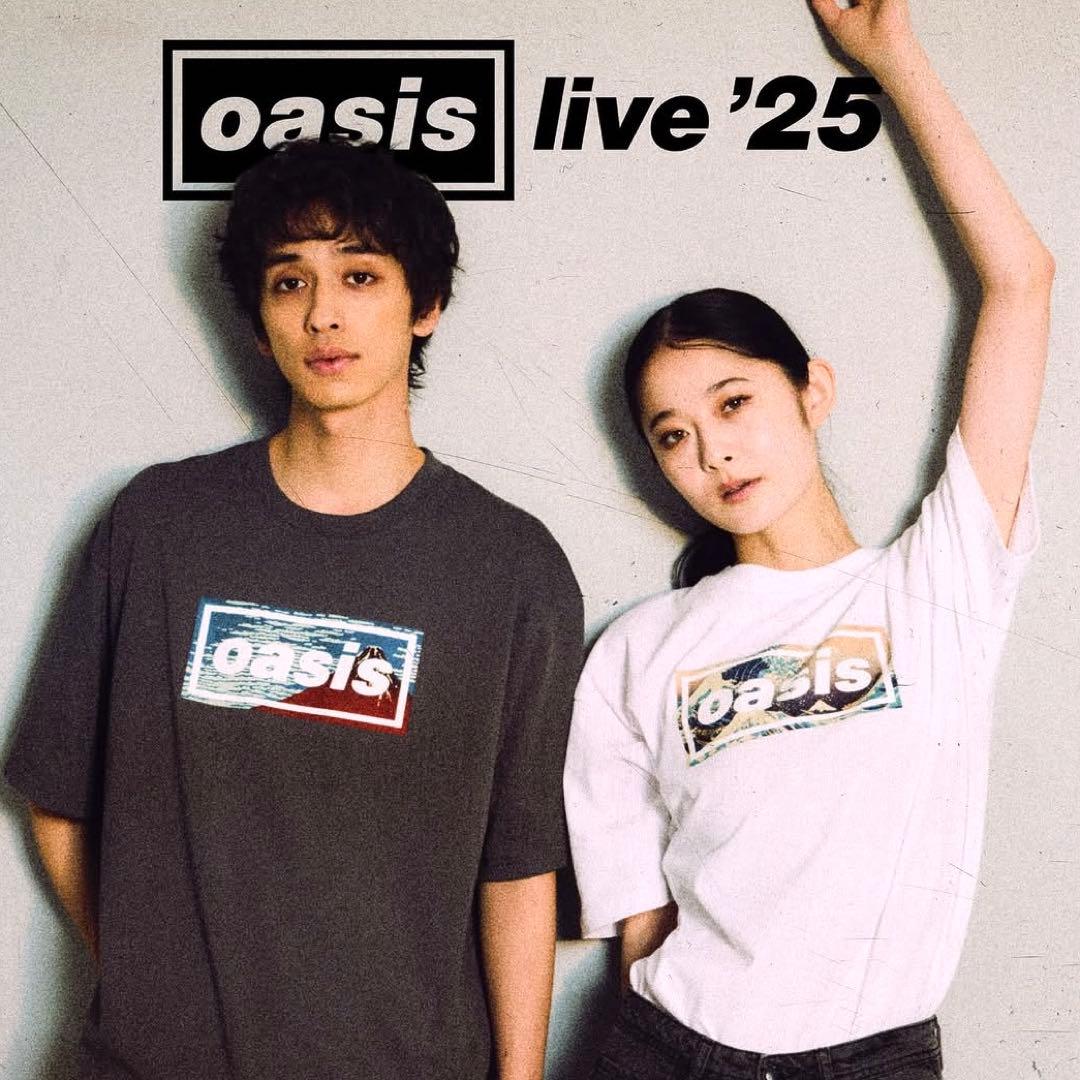 oasis Live '25 グッズ　Tシャツ 波　【東京限定】