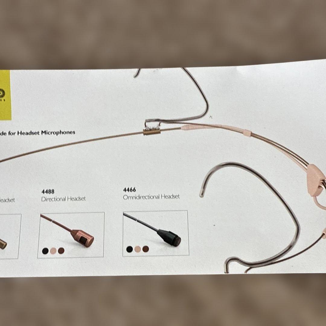 DPA 4488-DC-R-F00　ヘッドセットマイク　ベージュ
