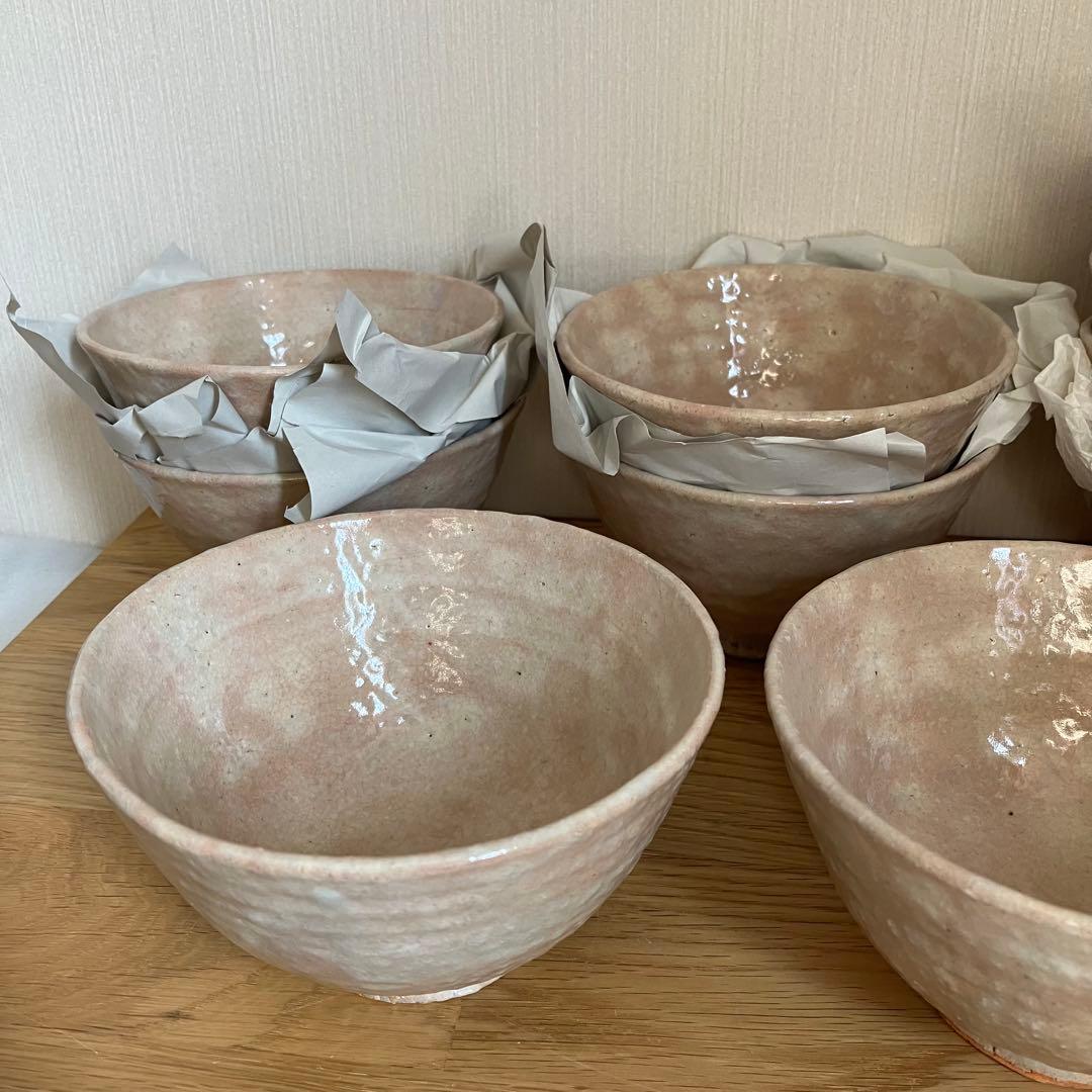 萩焼　抹茶碗　渡辺栄泉　10点セット　※