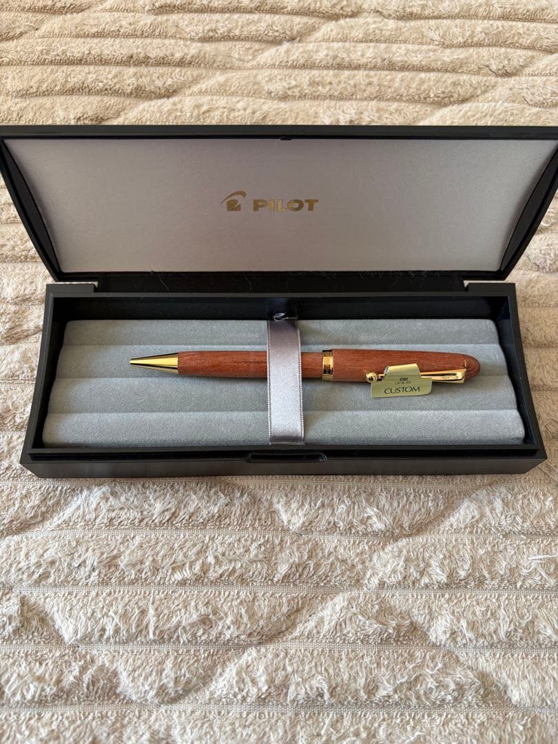 パイロット PILOT ボールペン 希少 レトロ 昭和 木製 新品未使用 箱付き
