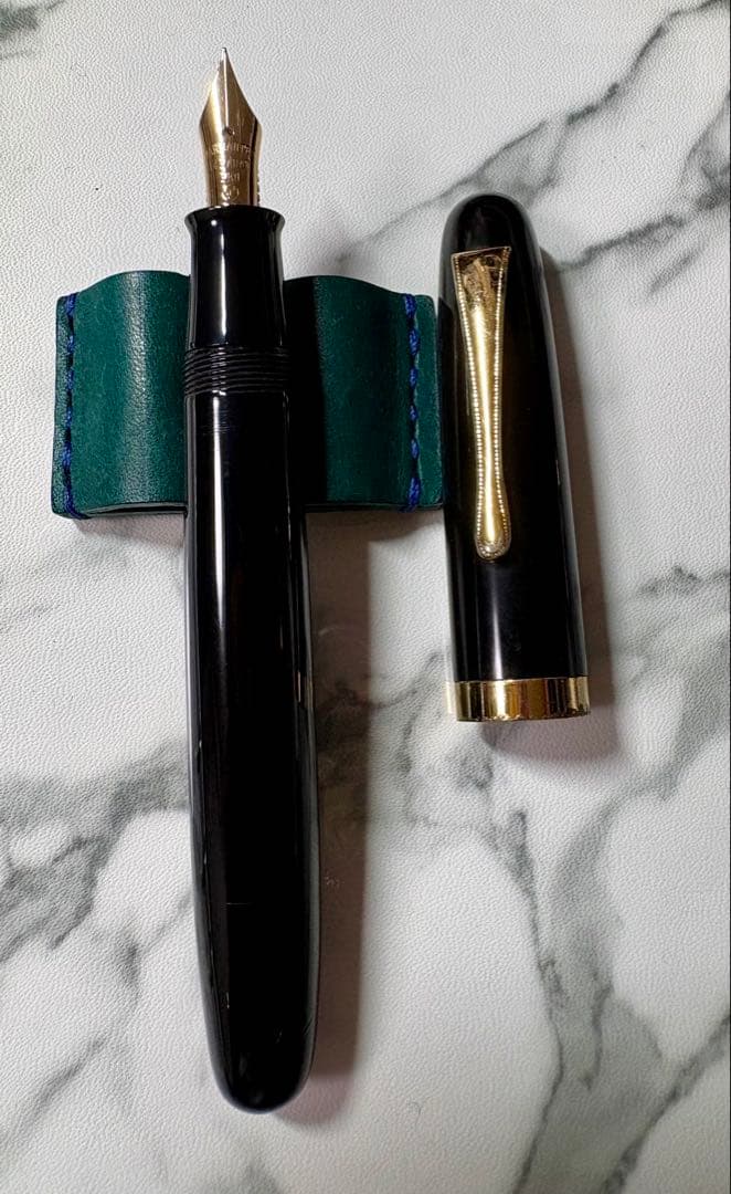 酒井栄助　手造り万年筆　14k