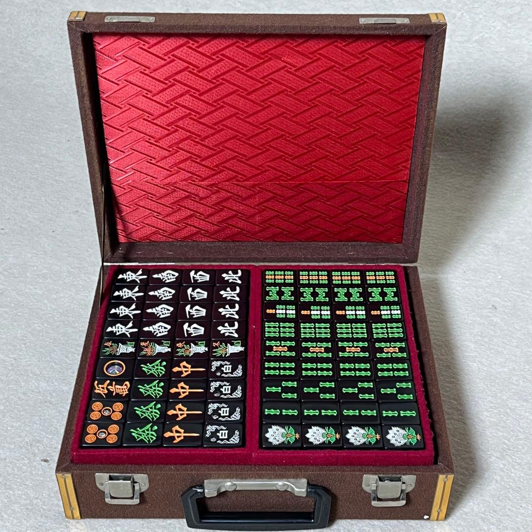 市川屋 スーパーブラック牌 麻雀牌 蘇州 R牌 黒牌