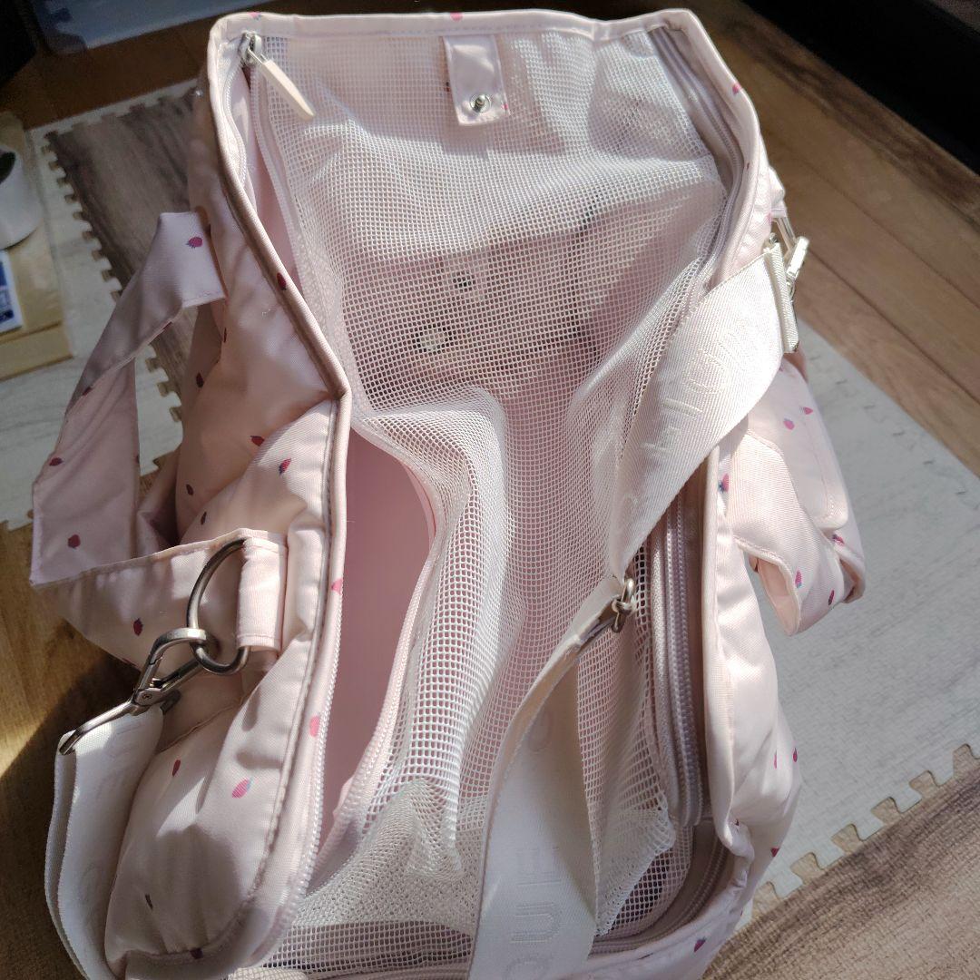 ★ジェラピケ ストロベリーキルティングキャリーバック