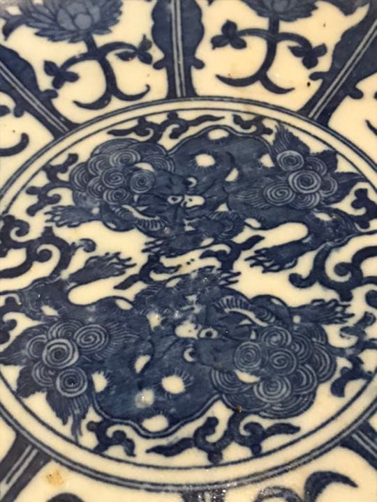 洒落た印判手のお皿５枚　和にも洋にも