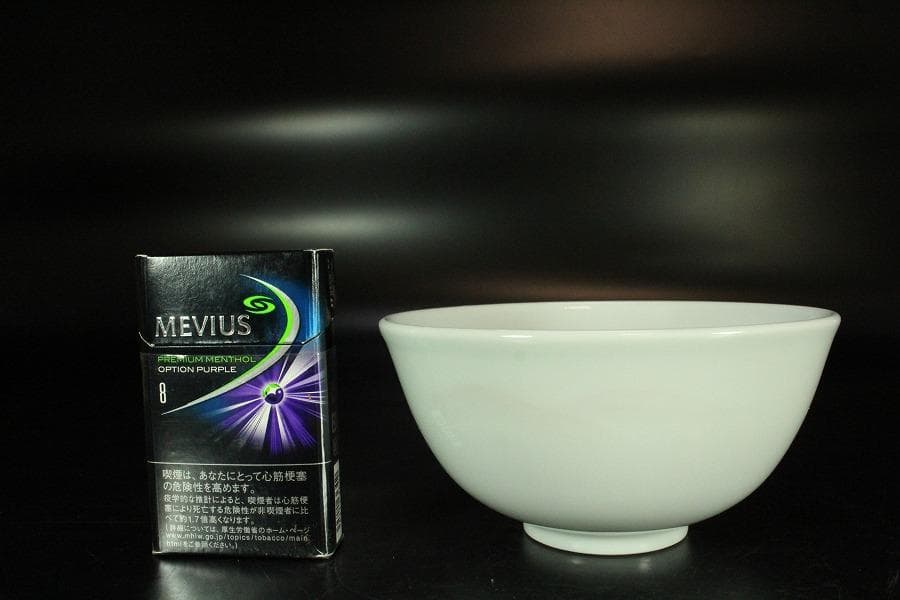 茶道具 抹茶碗 紅彩山 煎茶 作家物 在名 美品 共箱(K-YC422)