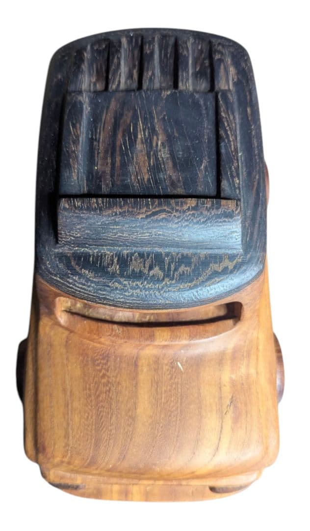 展示品 木村昇生 欅紫 檀 ケヤキ 木彫り クラシックカー 希少