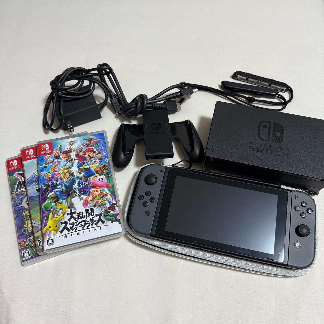 Nintendo Switch 本体 + ゲーム3本セット 初期化済み