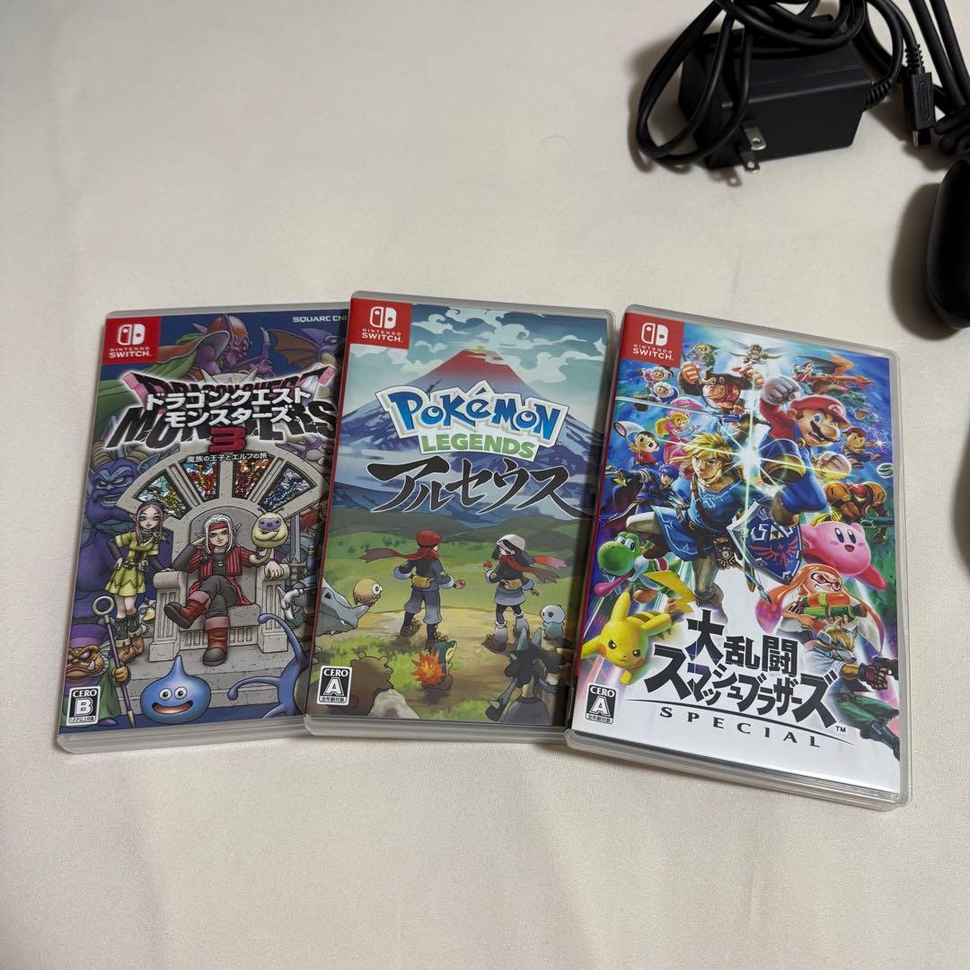 Nintendo Switch 本体 + ゲーム3本セット 初期化済み