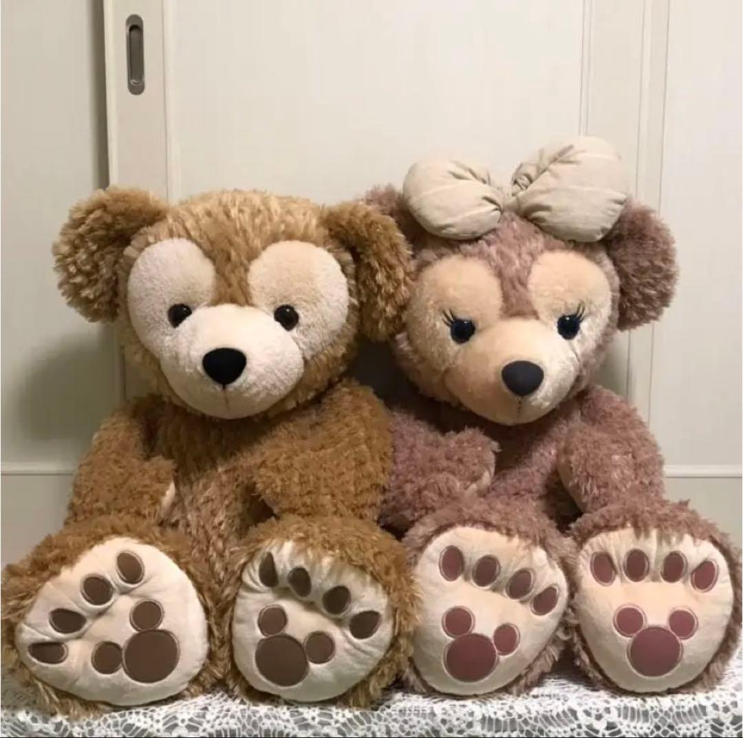 最終値下美品TDSお顔厳選ダッフィーシェリーメイLサイズ100センチぬいぐるみ