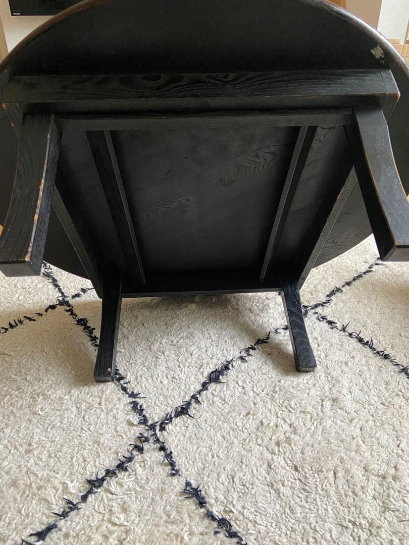 【限定SALE】昭和レトロ ちゃぶ台　折りたたみ　直径73cm